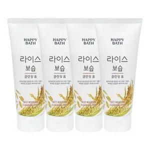 [해피바스] [해피바스] 해피바스 라이스 보습 클렌징폼 200g x4