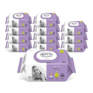 [코디][6+6]베피스 센시티브 아기 물티슈(캡)80매(총 960매, 비건인증)