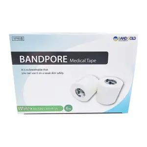 밴드골드 종이반창고 밴드포어 흰색 2인치 6롤