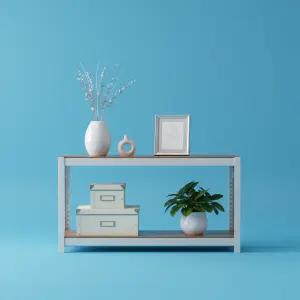 홈던트하우스 2단 철제합판 무볼트 조립식 수납 창고 베란다 앵글 제작