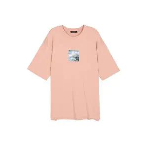 [하프클럽/티비제이]남성 싱글 앞뒤판 전사프린트 티셔츠 -1(T182TS030P)