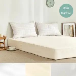 [최대 46cm 매트리스까지] 파운드 알러지케어 홑겹 매트리스 커버 SS Q K