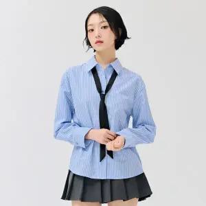 [하프클럽/]여성 베이직 스트라이프 셔츠-DERG5462B0D