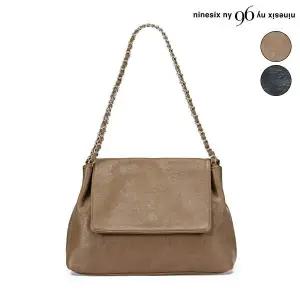 [나인식스뉴욕]체인 스퀘어 레더 미니 플랩 백 (NO3BG002L0)