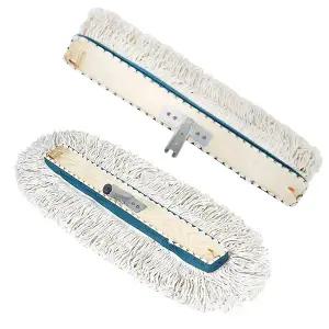 제이오마켓 국산 원사(꼰사) 밀마포 헤드120cm 고정쇠포함/강당 체육관 대형 밀대 마대 걸레