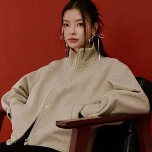 [체이스컬트] [2color] W 하이넥 반코트