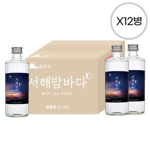 [품질보장] 참주가 서해밤바다 17.1도 360ml x12병 박스상품 캠핑 모임 대용량 바다소주