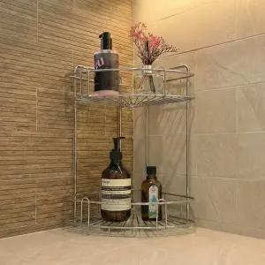 아이넥스 스테인레스 다용도 화장실 욕실 수납 정리대 코너선반