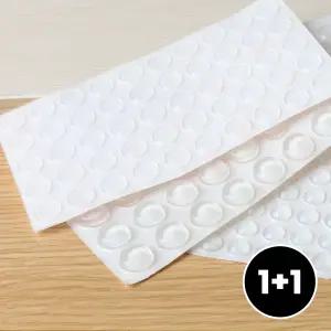 2세트 충격 소음 방지 투명 범폰 실리콘 패드 눈물 스티커 100개입/64개입/36개입 미끄럼방지 문콕 방문