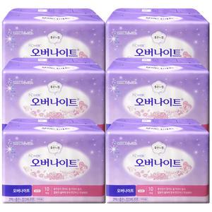 좋은느낌 코텍스 오버나이트 일반형 10매x 6팩 (총60개)