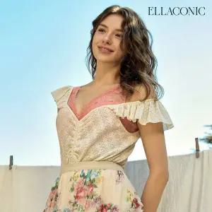 [얼마남지 않은 물량]25SS 엘라코닉 플라워가든 라이크라 브라렛 팬티 세트