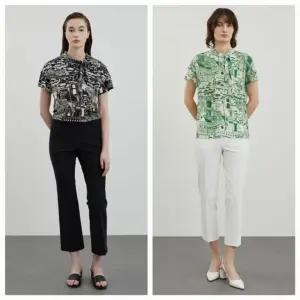 [갤러리아] 프린팅 타이 블라우스 VOCAS4M3351