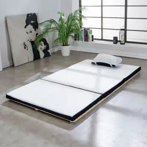 단단한 허리에 좋은 토퍼 슈퍼싱글 에어코일 3단 접이식 냉감원단 매트리스 슈퍼싱글 110x200x5cm