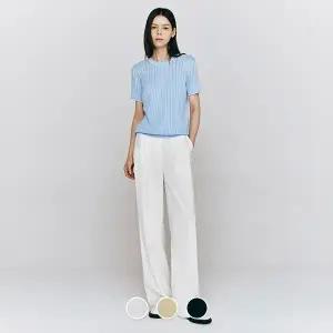 [지오다노] 415544 여 와이드 백밴딩 슬랙스