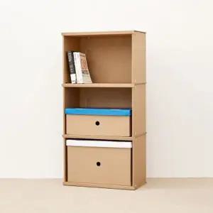 페이퍼팝 종이 책장 ㅁㅁㅂㅂ 3단(가로54)