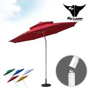 초대형 2층8각 꺽임 파라솔-중 레드/그늘/캠핑파라솔