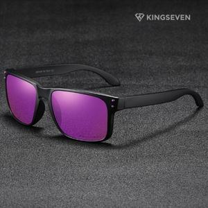 킹세븐 남성 편광 미러 선글라스 HD 레져 마젠타퍼플