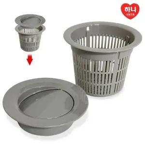 하니 씽크대 배수망(소set) 자동개폐식 배수구망 거름/음식물/거름망/배수구/커버/스텐/배수구망/가정용