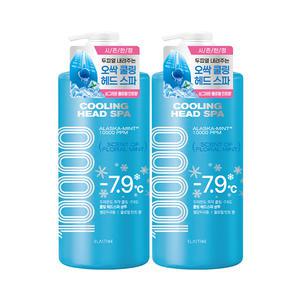 엘라스틴  쿨링 헤드스파 샴푸 플로럴민트 1000ml, 2개