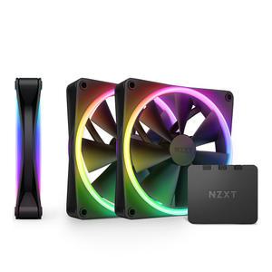 :NZXT F120 RGB DUO 대원씨티에스 시스템 케이스 쿨러 (컨트롤러/3팩, 블랙)