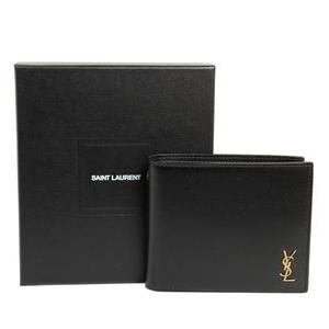 이브생로랑 반지갑 남성 댄디 선물용 지갑 블랙