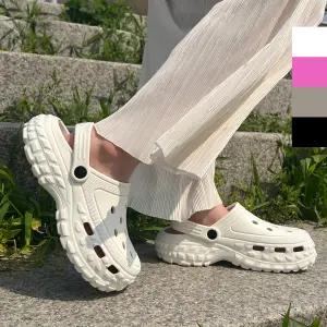 발편한 키높이 푹신한 구름쿠션 튼튼한 EVA소재 아쿠아 에어홀 악어샌들 슬리퍼