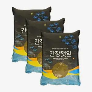 [맛찬]간장깻잎 착한식품 4kg x 3개 업소용 대용량 반찬