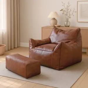 엘루소 빈백 푹신한 소파 1인용 거실 침실 빈티지대형 발쿠션 세트