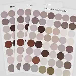 [하프클럽/]스티커 퍼플믹스 동그 원형 다꾸 폴꾸 꾸미기