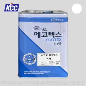 KCC페인트 숲으로 에코텍스 18L 백색 외부용 수성 외벽 도장