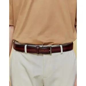 [롯데백화점]닥스 액세서리 [선물포장/쇼핑백동봉]브라운 그라데이션 엠보싱 소가죽 비조벨트 DBBE5F204