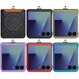 핸드폰 bluecasa패턴 맥세이프 카드수납 링고리 갤럭시 z플립7 6 플립5 제트 지 4 3 폰 케이스