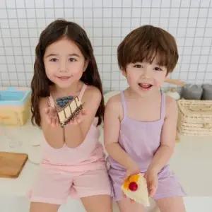 잼잼 모달메쉬 끈나시실내복(5color)