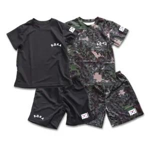 ROKA 군복 스타일 아동 상하복 세트 반팔 로카티 코리아 여름 경량 밀리터리룩
