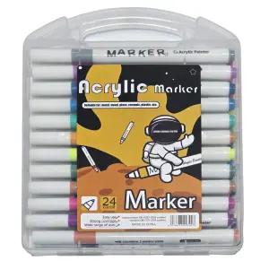 아크릴 마카펜 24색 세트 데코 드로잉 물에 강한 DIY그리기 유리 나무 천 신발 그리기 12색 36색 48색 60색 80색 마카 찜하기 공유하기