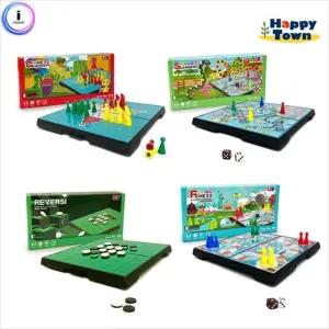 f04 미니자석보드게임 모음전 다이아몬드게임 플라잉체스 오델로 뱀사다리게임/전략게임/체커스/남녀노소