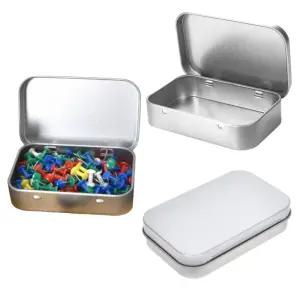 휴대용 소품 틴 케이스 1p 통 미니 사각 보관 철제 사진 무지 정리 화장품 수납 공구