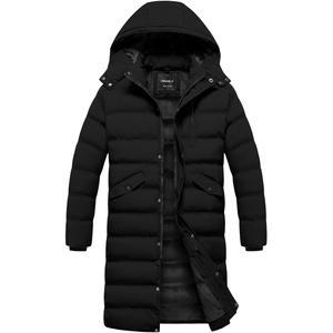 크레아모 미국 남성용 롱 윈터 코트 방수 두꺼운 따뜻한 파카 퀼트 단열 패딩 재킷, 탈착식 후드 포함