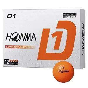 [혼마]혼마 D1 골프공 2024년 12구 1더즌 오렌지 비거리형 볼