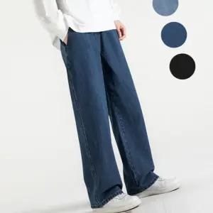남자청바지 사계절 세미 와이드 데님 팬츠 남성