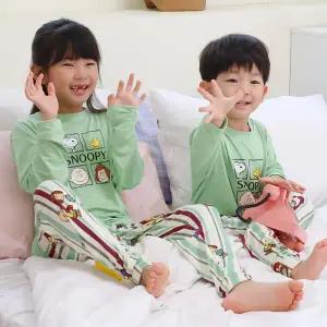 피치라운드 아동 긴팔세트 미키/스누피 잠옷 택1
