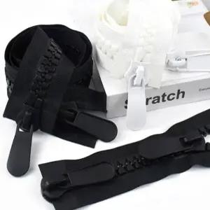 대형 지퍼 더블 슬라이더 다운 점퍼 재킷 코트 천막 텐트 지퍼 장식