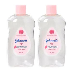 존슨즈 베이비 오일 500ml 2개