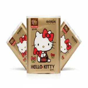 헬로키티 골드라벨 더블데코 4겹 프리미엄 화장지 24롤 3팩