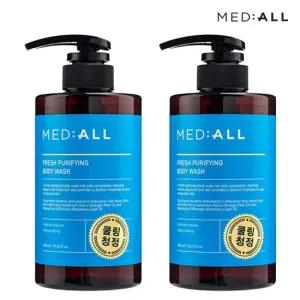 쿨링청정 약산성 체취제거 퓨리파잉 바디워시 480ml 2개