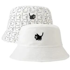 엑스오엑스 캣 여성 골프 버킷햇 벙거지모자 리버시블 양면 버킷햇