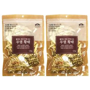 벨버드 건강수제간식 무염황태 120g 애견 북어채 간식 X 2개