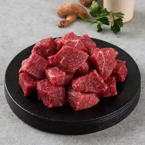 더미트 소고기 한우 1등급 국거리 200g/국내산/사태/설도/앞다리/목심