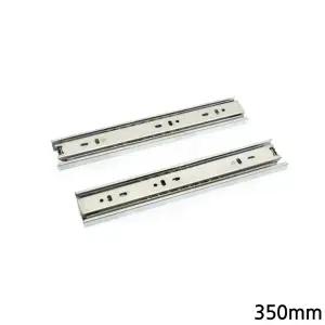 3단 볼레일 서랍 레일 35mmx350mm/서랍장/선반/슬라이딩/도어/밥솥/가구/씽크대/언더/밥통/책상/렌지대/