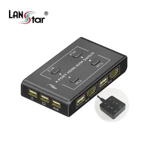 랜스타 LS-HD4KVM-N HDMI 4포트 KVM 스위치